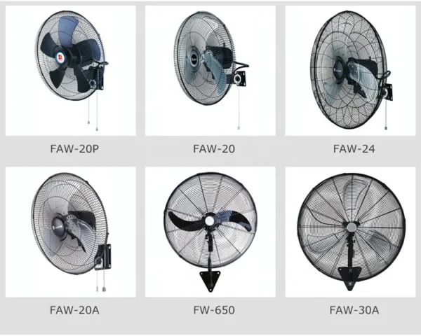 Wall Fan, Electric, Metal - view 5