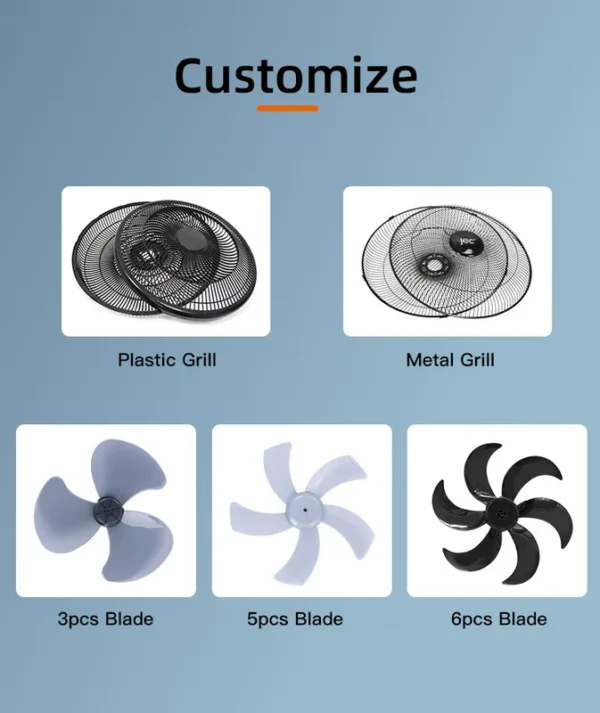 Wall Fan, Electric, Plastic - view 5