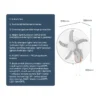 Wall Fan, KENNEDE, 18-Inch, Solar, USB - view 6
