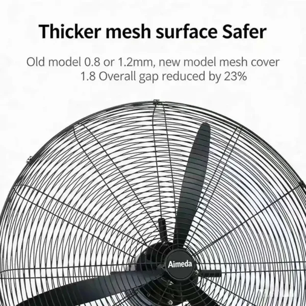 Wall Fan, Plastic, 100 W - view 4