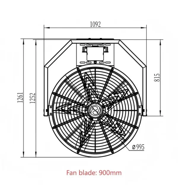 Wall Fan, PMSM, Aluminum - view 5