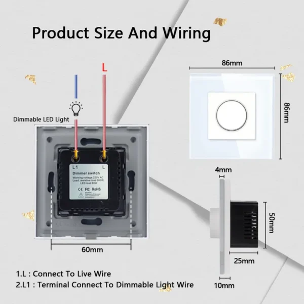 Wall Fan, Tempered Glass - view 5