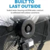 Wall Fan, Waterproof, 120, Electric - view 3