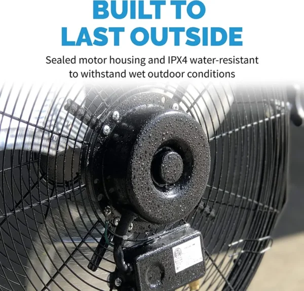 Wall Fan, Waterproof, 120, Electric - view 3