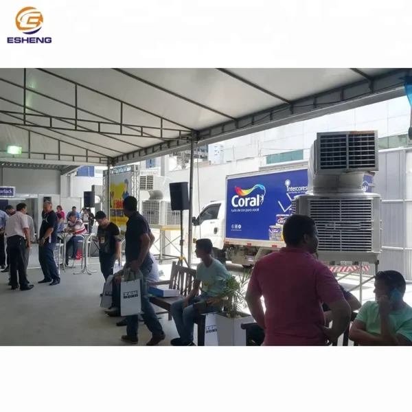 Wall Industrial Air Cooler, 18000cmh, ESHENG, Roof - view 3