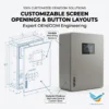 Wall Mount Automation Panel, PLC, IP65, HMI - view 4