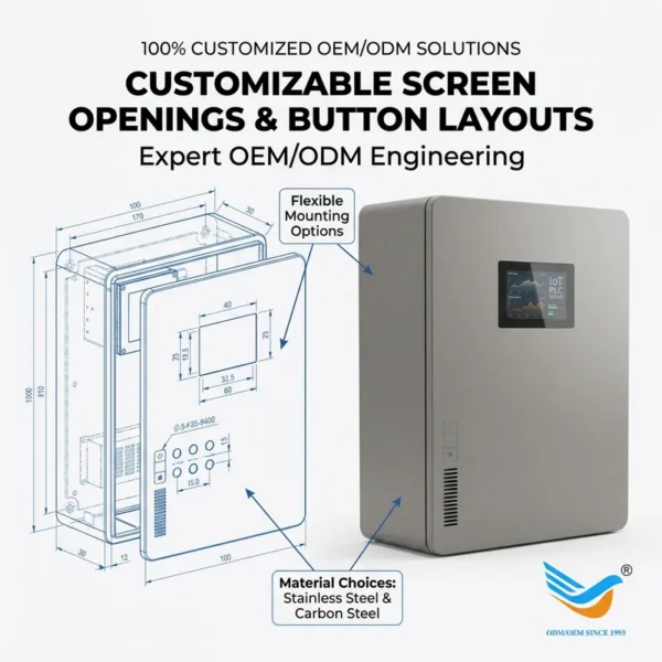 Wall Mount Automation Panel, PLC, IP65, HMI - view 4