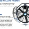 Wall-mount Hvls Oscillating Fan, 0.9/1.2m, 16000, 370 - view 4
