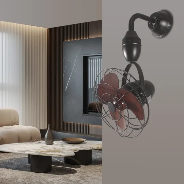 Wall Mount Oscillating Fan, 3423, Abs