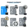 Wall Mount Spray Fan, 220, 145 - view 6