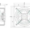 Wall-mounted Axial Exhaust Ventilator, ROBOTECH, Cast - view 2