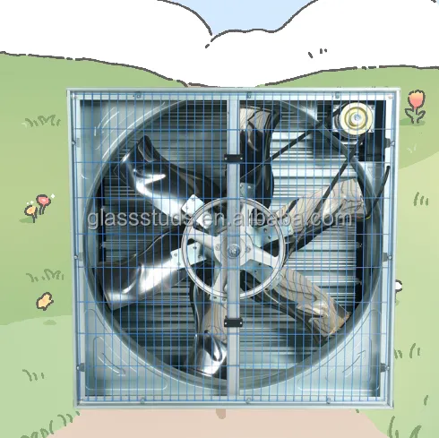 Wall-mounted Axial Square Fan, 1100mm, 220V/380V