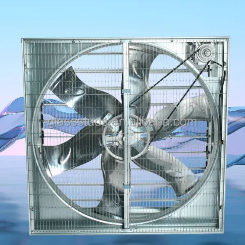 Wall-mounted Axial Square Fan, 1100mm, 220V/380V - view 4