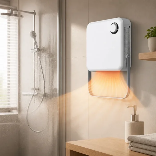 Wall Mounted Bathroom Fan, 2000W, PTC - view 2