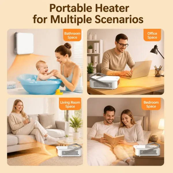 Wall Mounted Bathroom Fan, 2000W, PTC - view 3