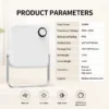 Wall Mounted Bathroom Fan, 2000W, PTC - view 4
