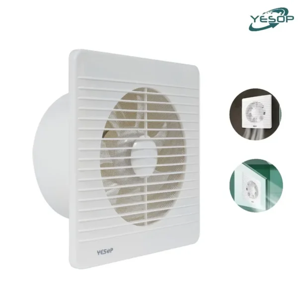 Wall-mounted Exhaust Fan, A.C. Source