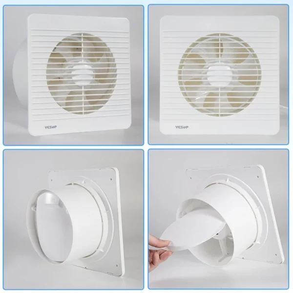 Wall-mounted Exhaust Fan, A.C. Source - view 2
