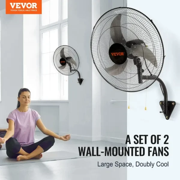 Wall Mounted Fan, 18-Inch, 3-Speed - view 3