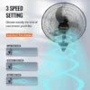Wall Mounted Fan, 18-Inch, 3-Speed - view 4