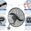 Wall Mounted Fan, 20'', 24'', 26'', 30'' - view 3