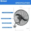 Wall Mounted Fan, 20'', 24'', 26'', 30'' - view 4