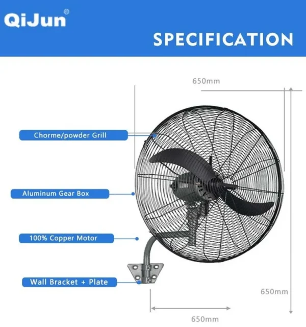 Wall Mounted Fan, 20'', 24'', 26'', 30'' - view 4