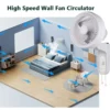 Wall Mounted Hanging Fan, 90w, Electric, Plastic - view 3
