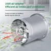 Wall-mounted High-speed Exhaust Fan, 130W, 220V, Stainless - view 2