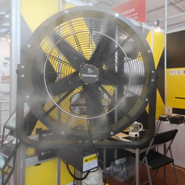 Wall Mounted Misting Fan, Aluminium, 220 V - view 2