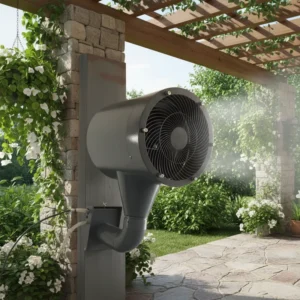 Wall Mounted Misting Fan, WENCHENG, 110V, Electric