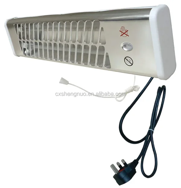 Wall Mounted Quartz Heater, ERP, 1200W, Waterproof - view 2