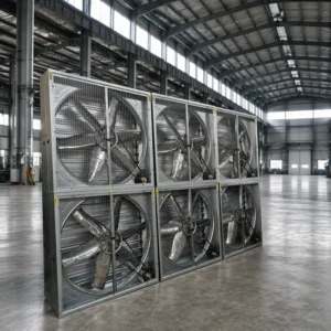 Wall-mounted Square Axial Fan, 380mm, 220~415V, Electric