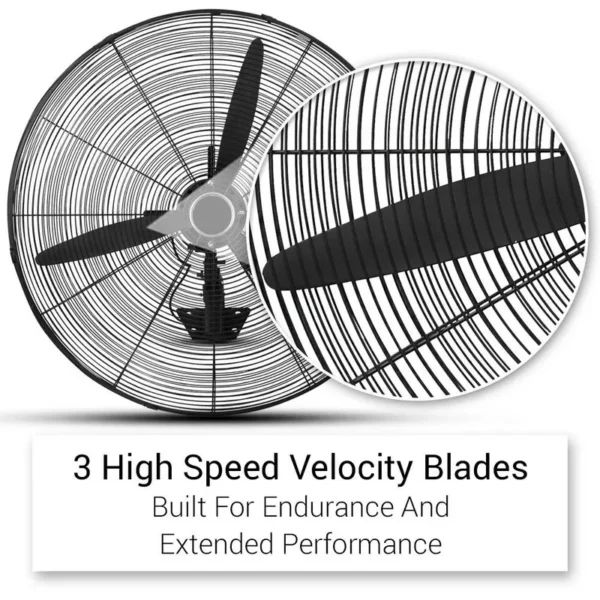 Wall Mounted Ventilation Fan, 650mm, 26inch - view 5