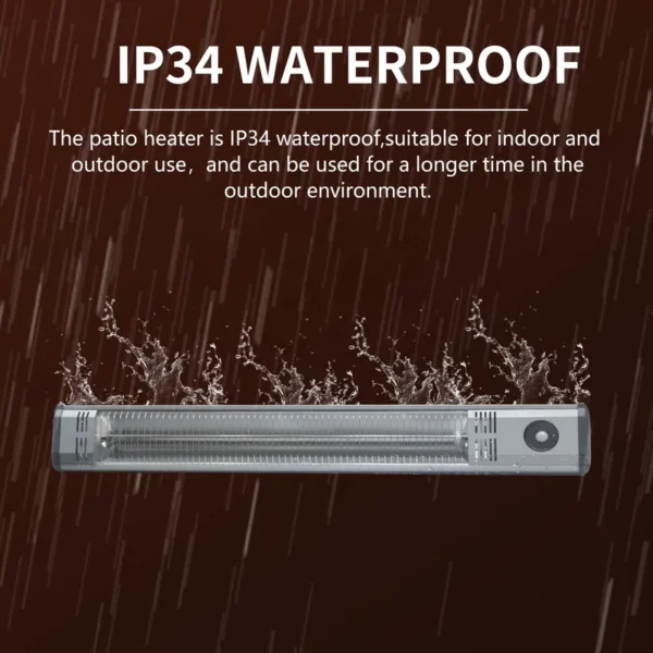 Wall Mounting Infrared Heater, EH220, 2200W, PIR, APP - view 3