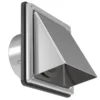 Wall Outlet External Extractor, Stainless, Steel, HVAC