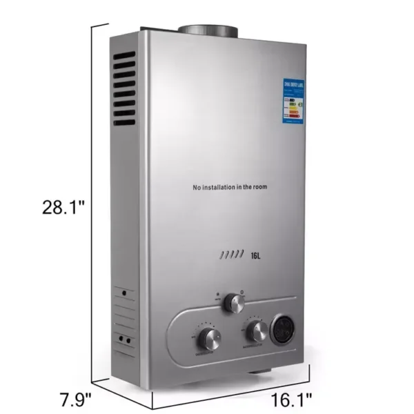 Water Heater, 24KW, Stainless, Steel, 3.2GPM - view 5