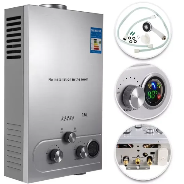 Water Heater, 24KW, Stainless, Steel, 3.2GPM - view 6