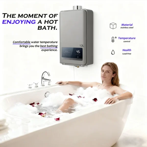 Water Heater, LPG, Stainless, Steel - view 6