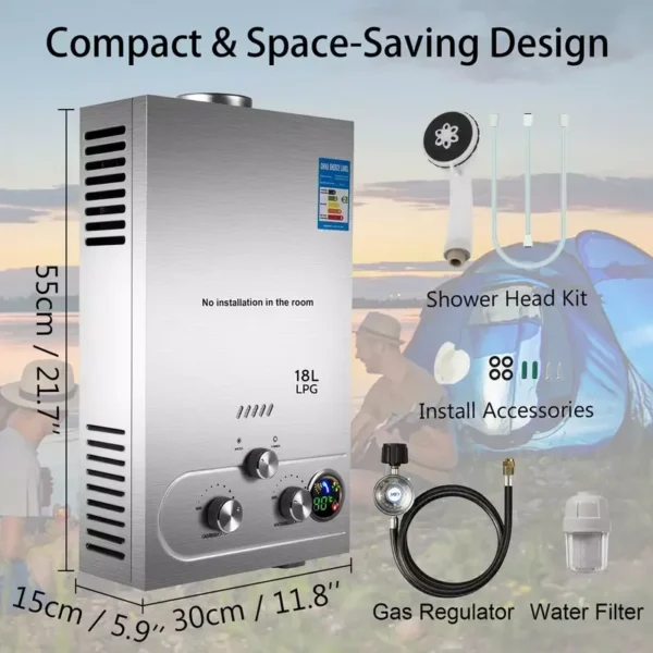 Water Heater, VEVOR, 6-18L - view 4
