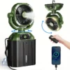 Water Mist Camping Fan, Portable, 20000mAh, Brushless