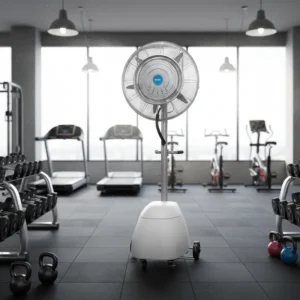 Water Mist Stand Fan, 220V, 3-Speed