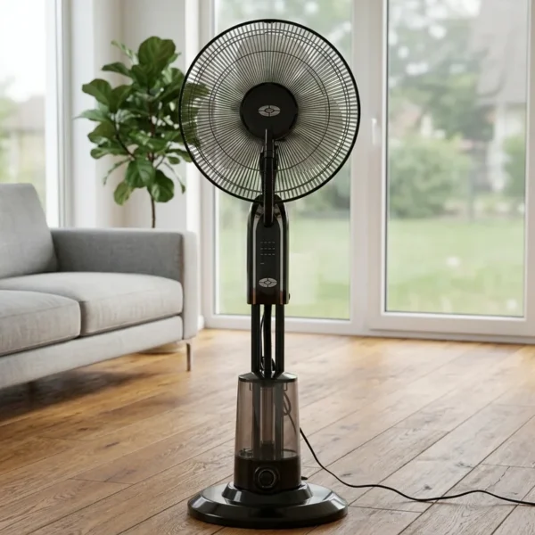 Water Spray Standing Fan, 220V, 75 W, Metal - view 3
