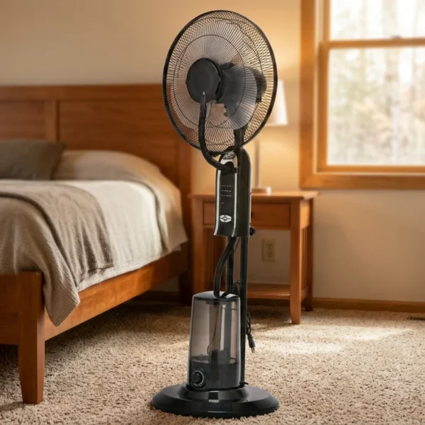 Water Spray Standing Fan, 220V, 75 W, Metal - view 4
