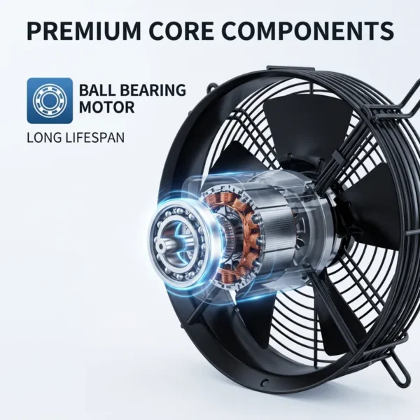 Waterproof Axial Fan, 110V, 220V, 240V, 1430r/min - view 4
