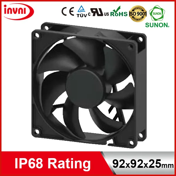 Waterproof Fan, SUNON, 9225, 92mm, 92x92 - view 2