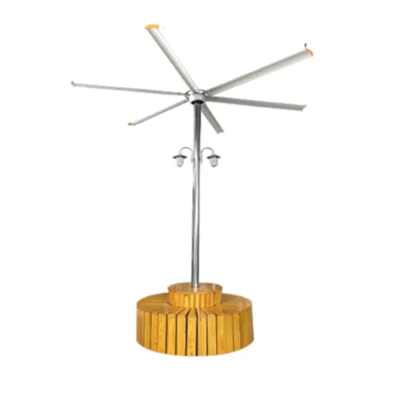 Waterproof Industrial Pole Fan, 38dB, 220 V, Aviation Metal - view 2