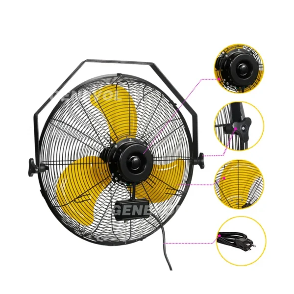 Waterproof Wall Mounted Fan, 18", 20", 24" - view 4