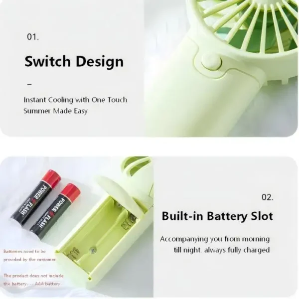Wearable Fan, Portable, Plastic - view 5