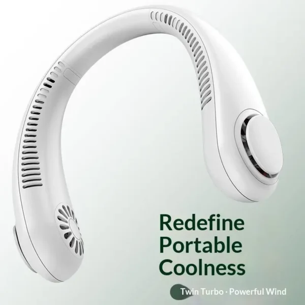 Wearable Neck Fan, USB, Portable - view 2